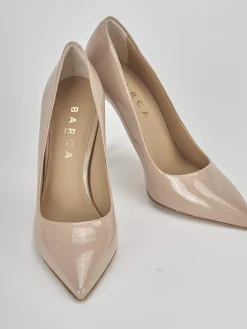 Décolleté tacco 11cm vernice rosa