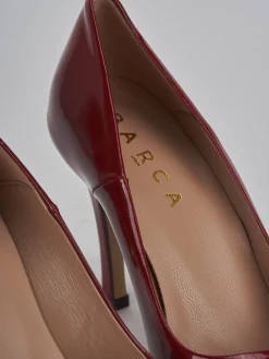 Décolleté tacco 9cm vernice bordo'