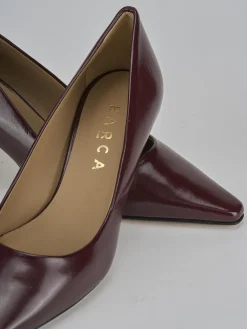 Décolleté tacco 3cm vernice bordo'