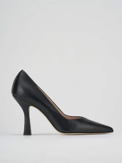 Decoltè tacco 9 cm nero pelle