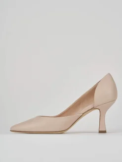 Decoltè tacco 7 cm rosa pelle