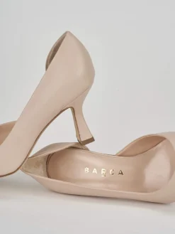 Decoltè tacco 7 cm rosa pelle