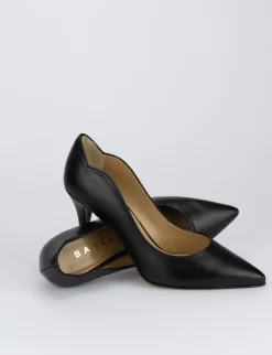 Decolte' tacco 7 cm nero pelle