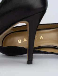 Decolte' tacco 7 cm nero pelle