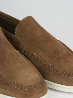 Mocassini camoscio beige