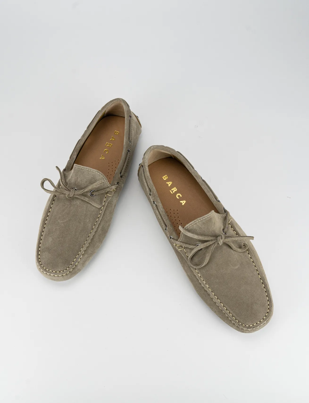 Mocassini camoscio beige