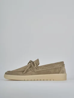 Mocassini camoscio beige