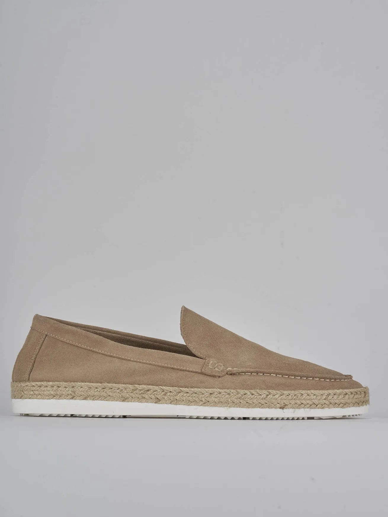 Mocassini camoscio beige