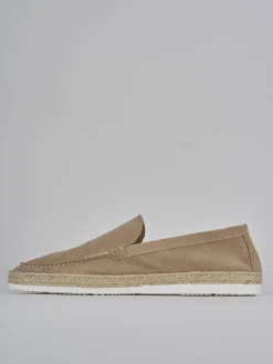 Mocassini camoscio beige