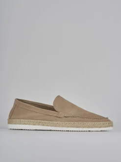 Mocassini camoscio beige