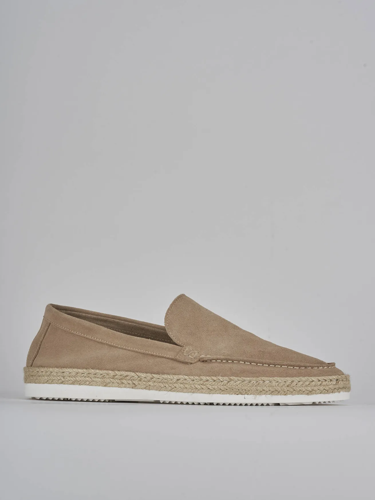 Mocassini camoscio beige