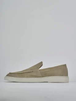 Mocassini camoscio beige
