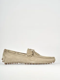 Mocassini camoscio beige