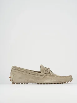 Mocassini camoscio beige