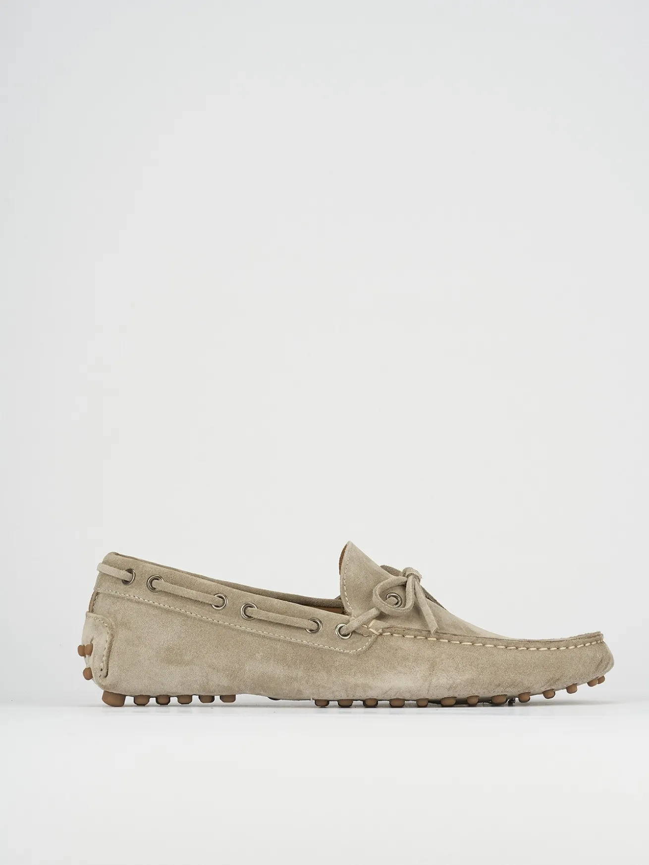 Mocassini camoscio beige
