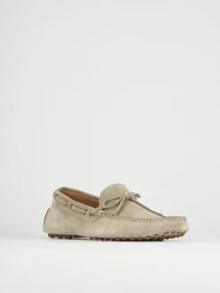 Mocassini camoscio beige