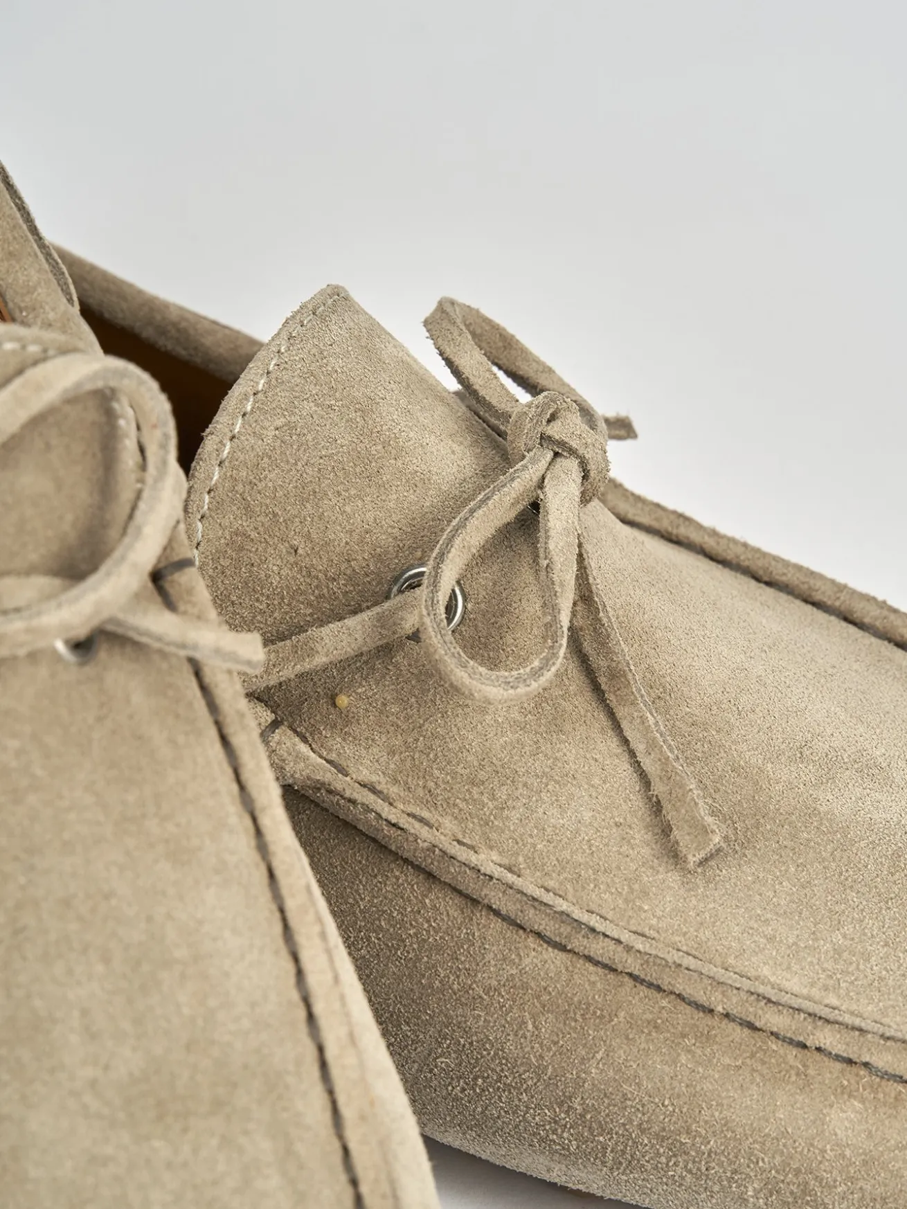 Mocassini camoscio beige