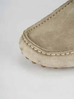 Mocassini camoscio beige