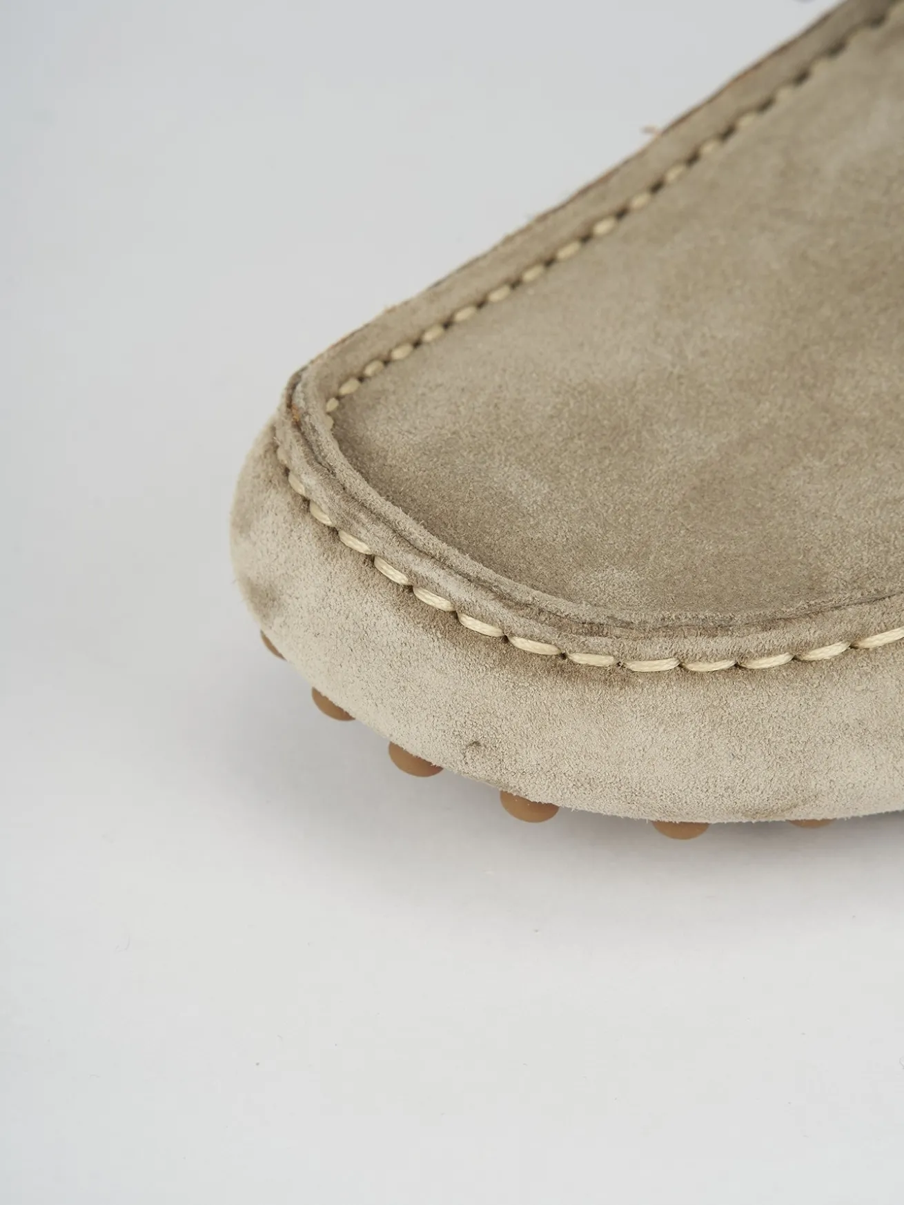 Mocassini camoscio beige