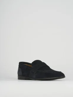 Mocassini camoscio blu