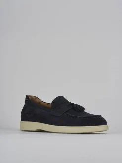 Mocassini camoscio blu