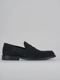 Mocassini camoscio blu