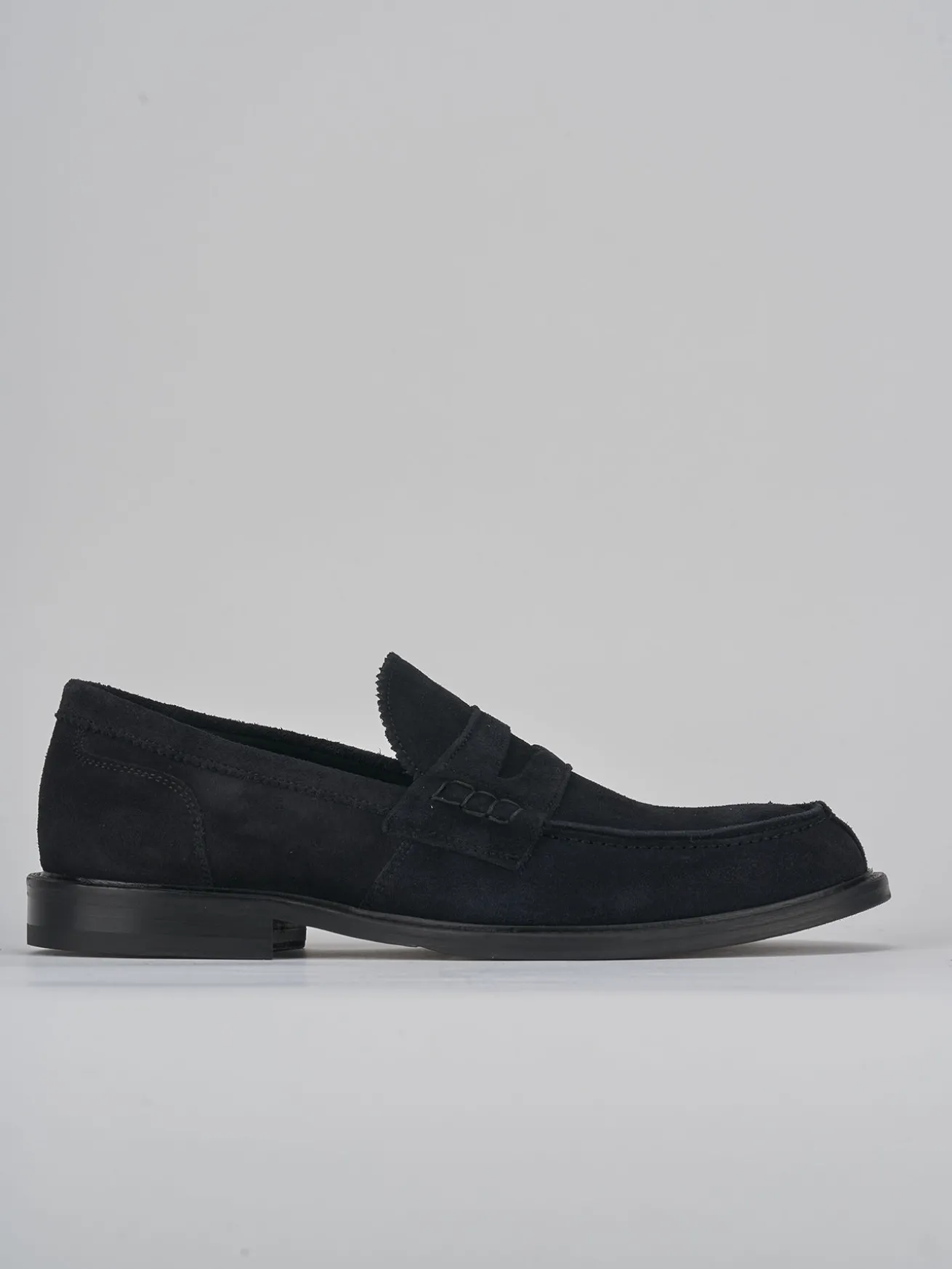 Mocassini camoscio blu