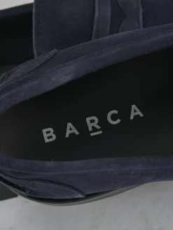 Mocassini camoscio blu