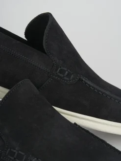 Mocassini camoscio blu