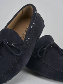 Mocassini camoscio blu