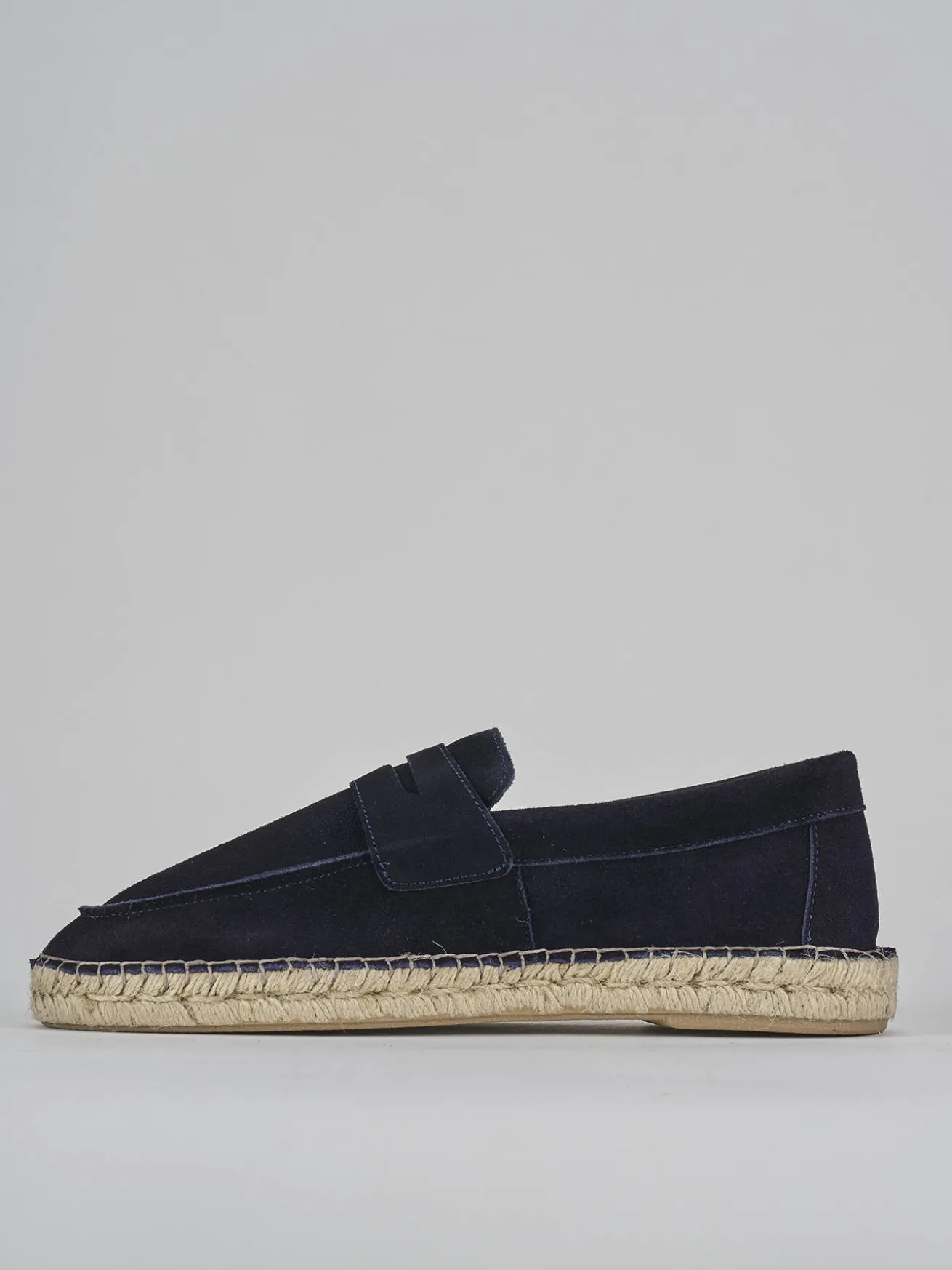 Mocassini camoscio blu