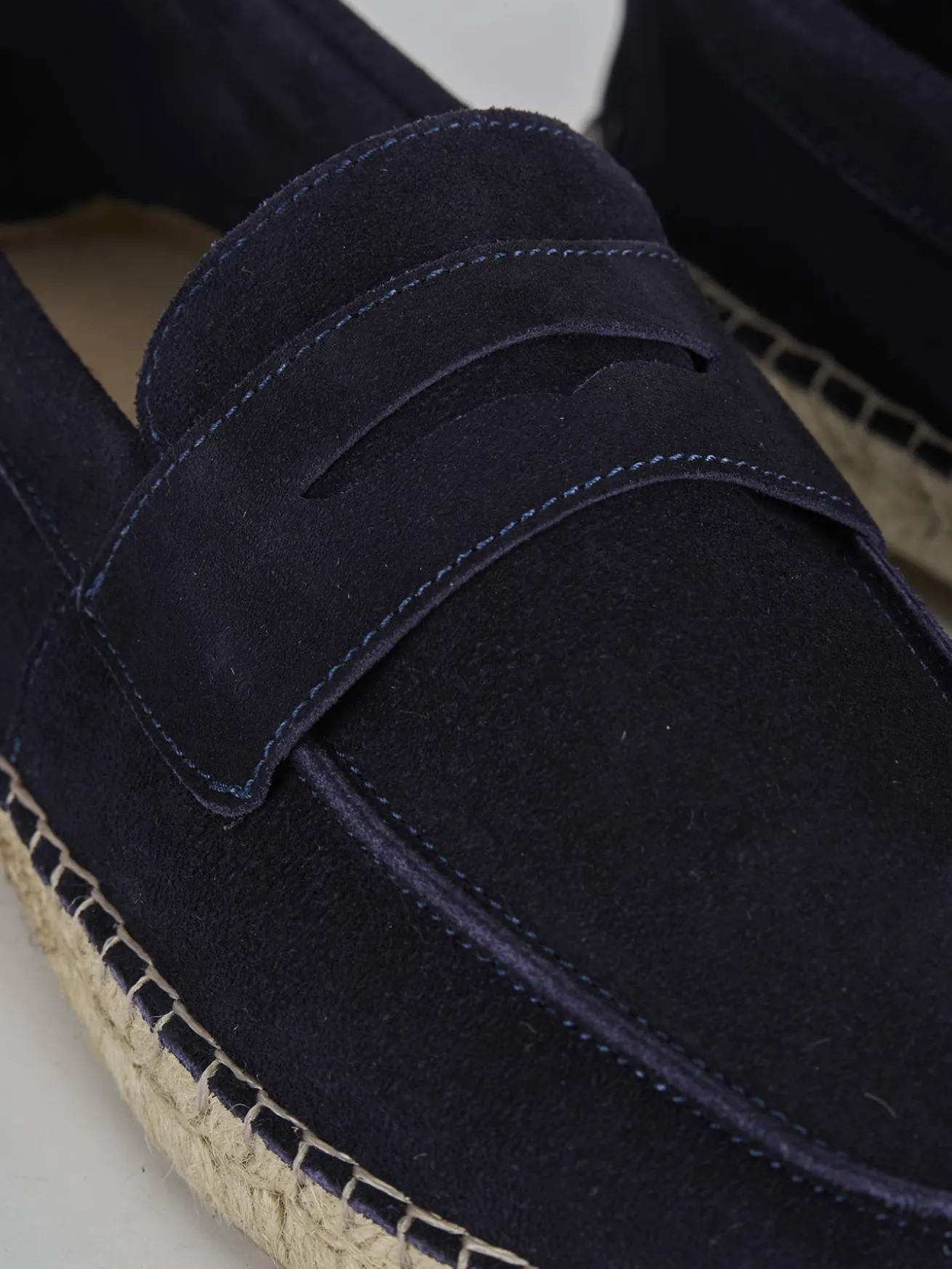 Mocassini camoscio blu