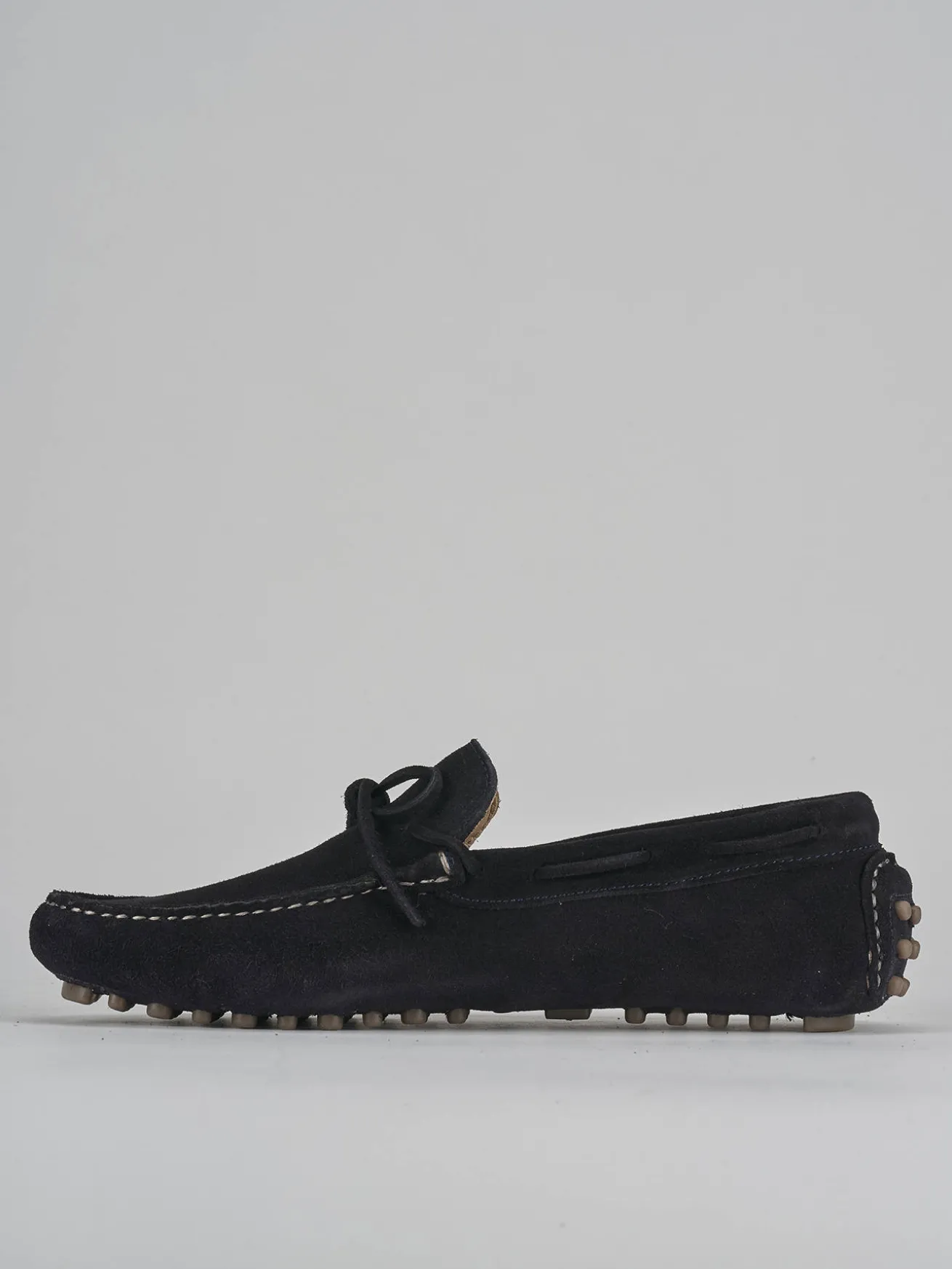 Mocassini camoscio blu