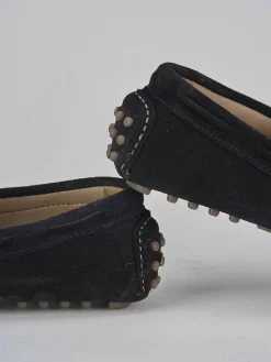 Mocassini camoscio blu