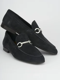 Mocassini camoscio blu