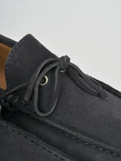 Mocassini camoscio blu