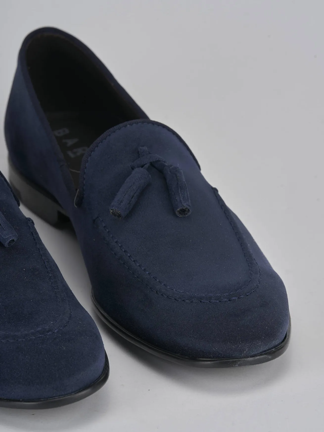 Mocassini camoscio blu