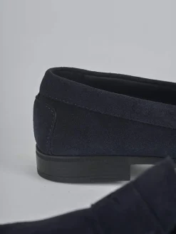 Mocassini camoscio blu