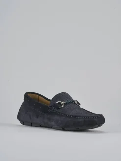 Mocassini camoscio blu