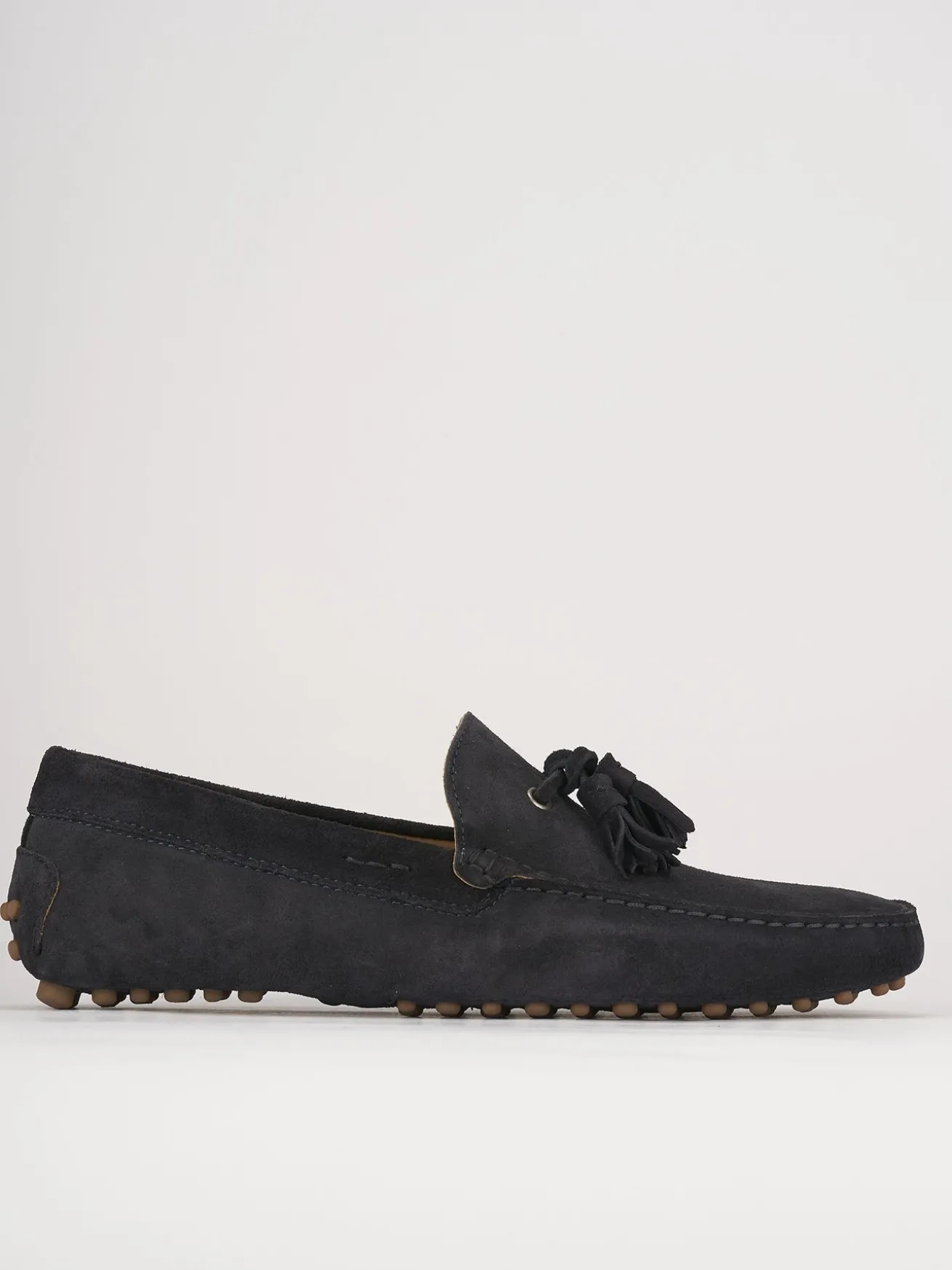 Mocassini camoscio blu