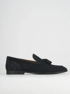 Mocassini camoscio blu