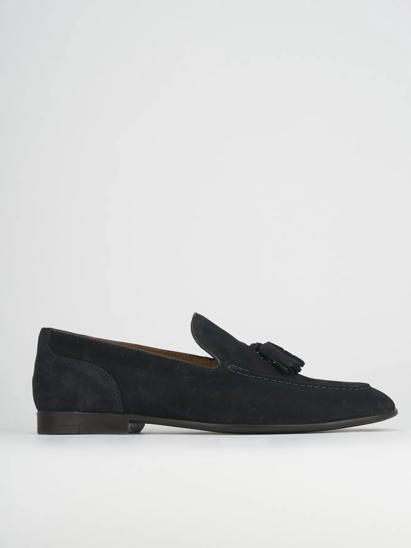 Mocassini camoscio blu