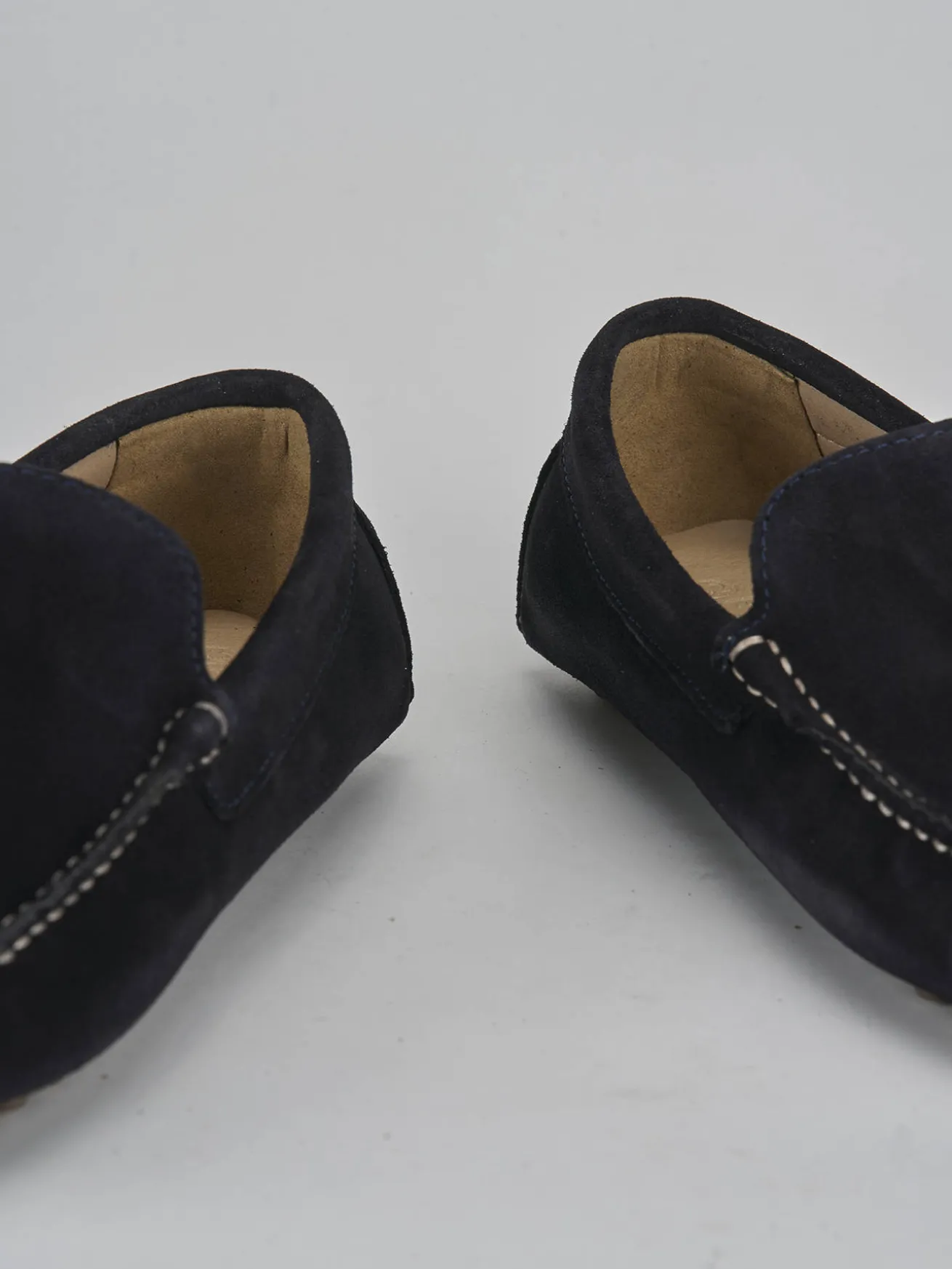 Mocassini camoscio blu