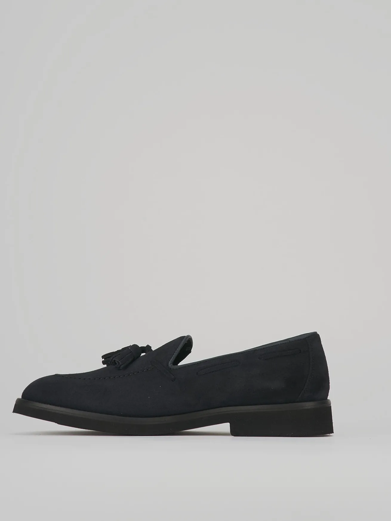 Mocassini camoscio blu