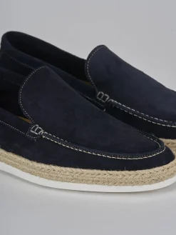 Mocassini camoscio blu