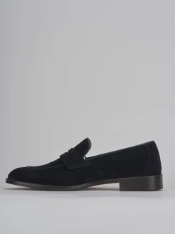 Mocassini camoscio blu