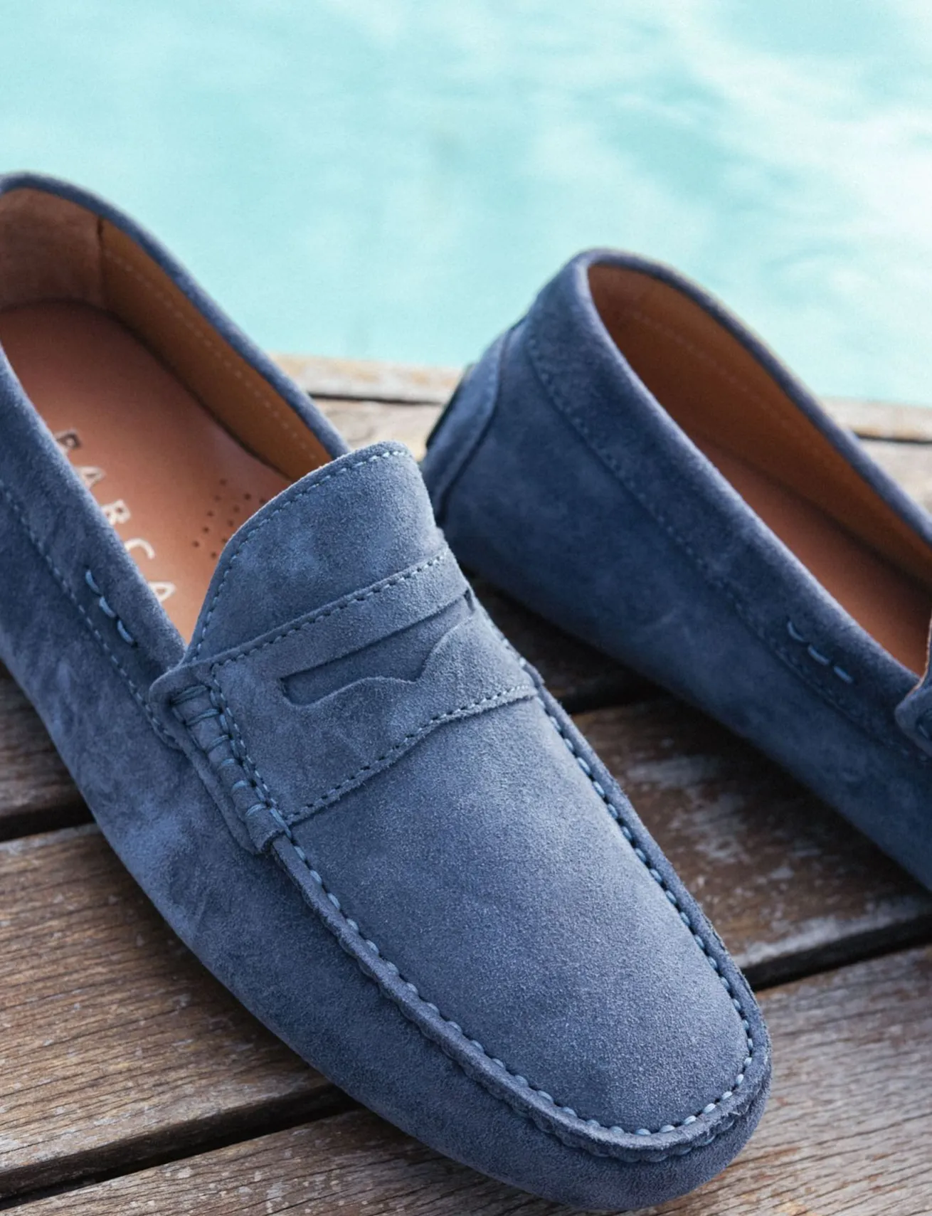 Mocassini camoscio jeans