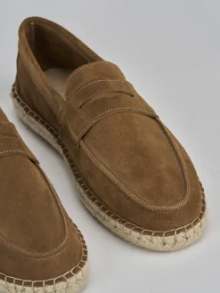 Mocassini camoscio marrone