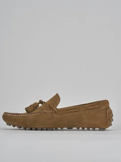 Mocassini camoscio marrone