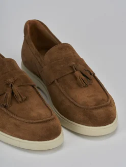 Mocassini camoscio marrone